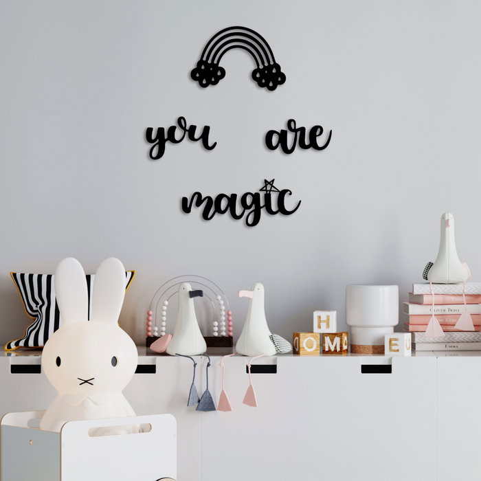 Wallity You're Magic Escultura de Pared de Metal Negra Wallity You're Magic Escultura de Pared de Metal Negra